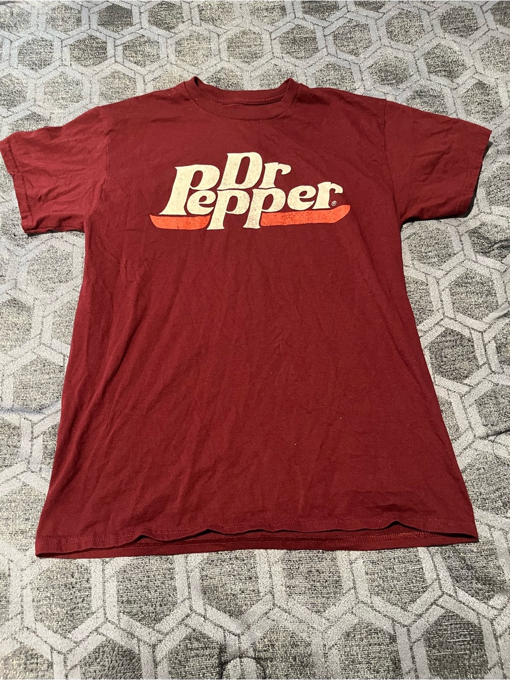Dr Pepper Men's Short Sleeve T-Shirt in Maroon